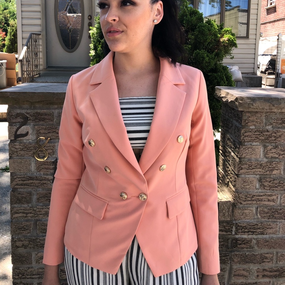 Soft orange blazer